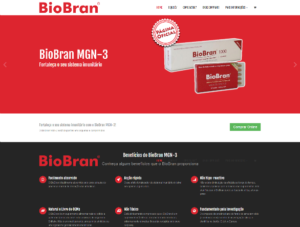 website corporativo biobran portugal